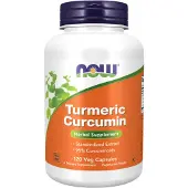 Now , Turmeric Curcumin, 120 Vegansk Kapsler (665 mg per Kapsel)