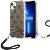 GUESS GUOHCP14MH4STW iPhone 14 Plus 6,7" brun / brun hardcase 4G Print Strap