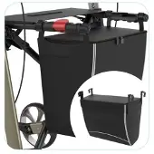 Seniorshop Vandafvisende taske med magnetlås til rollator