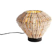 QAZQA Oriental bordlampe beige med perler - Moti
