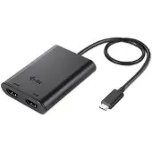 I-Tec - Ekstern videoadapter - USB-C 3.1 - 2 x HDMI - sort