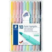 Staedtler Tuscher - 10 stk. - Overstregningstuscher - Pastel & V - - OneSize - Tusch