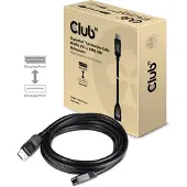Club 3D - DisplayPort forlængerkabel - DisplayPort (hun) til DisplayPort (han) haspet - DisplayPort 1.4 - 3 m - 8K support