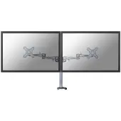 NeoMounts FPMA-D935DG - Monteringssæt - fuld bevægelse - for 2 LCD displays - sølv - skærmstørrelse: 10-27 - øje, skrivebordsmonterbar
