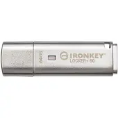 Kingston IronKey Locker+ 50 64 GB USB 3.2 Gen 1-nøgle med kryptering