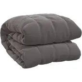 vidaXL tyngdetæppe 200x220 cm 9 kg stof grå