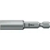 Wera 879/4, 1 stk, Sekskantet, 25,4 / 4 mm (1 / 4), M10, Rustfrit stål, 50 mm