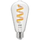 WiZ Connected Edison Filament - Smart LED lighting - Coloured and White light - E27 - 40W - Transparent - Wi-Fi