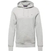 Gant Ganttil mænd. 2007058 Sweatshirt med hætte og gråt skjold (5XL), Casual, Bomuld, Lange ærmer