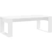 vidaXL sofabord, hvidt, 102x50x35 cm, træbaseret materiale