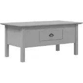 vidaXL sofabord BODO 100x55x46 cm massivt fyrretræ grå