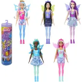 Barbie Color Reveal Doll Rainbow Galaxy Celestial Sparkle med 6 overraskelser inklusive vinger og farve?ndring (stilarter kan variere)