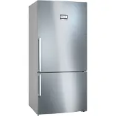 Bosch Serie | 6 KGN86AIDR - Køleskab/fryser - bund-fryser - bredde: 86 cm - dybde: 81 cm - højde: 186 cm - 631 liter - Klasse D - inox-easyclean