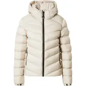 Superdry Superdrytil kvinder. W5011593A Fuji beige quiltet jakke med hætte (M), Casual, Polyester
