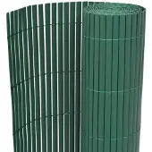 vidaXL dobbeltsidet havehegn PVC 90 x 300 cm grøn