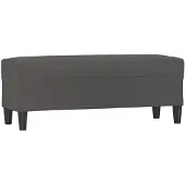 vidaXL bænk 100x35x41 cm kunstlæder grå