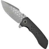 Kansept Knives Entity Framelock Damascus foldekniv