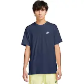 Nike T-shirt Nsw Club - Navy/hvid, størrelse Medium