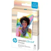 HP Sprocket 2.3 x 3,4 " Premium Zink Sticky Back Photo Paper (20 ark) kompatible med Sprocket Select og Plus -printere.
