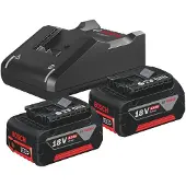 Bosch 2 x GBA 18V 4.0Ah + GAL 18V-40