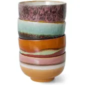 HK Living 70's skål Ø13,5 cm 4-pak Geyser