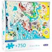 Muumi Puzzle Moominvalley (750 Pcs) Puslespil 750 Stykker
