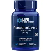 Life Extension , Pantotenisk Syre, Vitamin B-5, 500 mg, 100 Vegetariske Kapsler