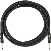 Fender Professionelt 10 Fod Langt Lige Instrumentkabel Sort