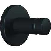 TESA MOON BLACK, Indendørs, Håndklædekrog, Sort, Metal, Rund, 37 mm