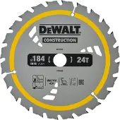 DeWalt dt1951-qz cirkelsavblad 184mm 24 tænder