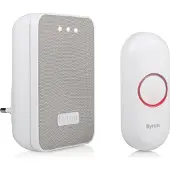 Byron DBY-22322, Grå, Hvid, 85 dB, IP44, Plast, Digital, Trådløs