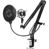 Speedlink VOLITY Streaming Accessory Set - Monteringssæt (klemme, drejearm, stødmontering) - for mikrofon - sort - skrivebordsmonterbar
