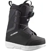 Salomon Snowboard - Snowboardstøvler børn - Project Boa Black/Black/White til Unisex - Børnetoj Størrelse 20.5 - Sort