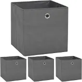 vidaXL Opbevaringskasser 32x32x32 Cm Ikke-Vævet Stof - 4 / Grå