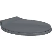 vidaXL toiletsæde med soft close oval grå