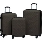 vidaXL kuffertsæt 3 dele hardcase ABS antracitgrå
