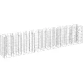 vidaXL gabion-højbed 270x30x60 cm galvaniseret stål