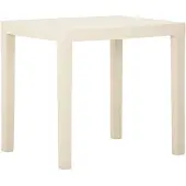 vidaXL havebord 79x65x72 cm plastik hvid
