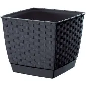Prosperplast RATOLLA FIRKANTIGE BLOMSTERKODE - ANTRACIT - PP-DRLK250-A