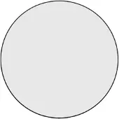 vidaXL vægspejl Ø 60 cm rundt sort