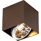 QAZQA Design Spotlight mørk bronze firkantet roterbar og vippbar - Box