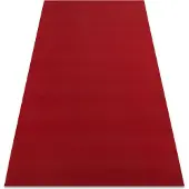Rugsx Tæppe RUMBA 1974 enkelt farve klaret, rød 70x200 cm