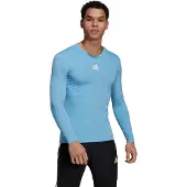 Adidas Funktionsskjorte 'Team Base' lyseblå / hvid
