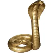 Atmosphera dekorationsfigur i polyresin COBRA, guld, 36 cm
