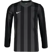 Nike Spilletrøje Dri-FIT Striped Division IV - Grå/Sort/Hvid Lange Ærmer Børn, størrelse XL: 158-170 cm