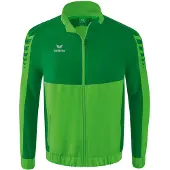 Erima Sportsjakke 'Six Wings' sølvgrå / grøn