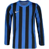 Nike Spilletrøje Dri-FIT Striped Division IV - Konge blå/Sort/Hvid Lange Ærmer Børn, størrelse M: 137-147 cm