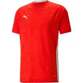 Puma Trænings T-Shirt teamCUP - Rød/Hvid, størrelse Medium