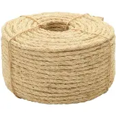 vidaXL reb 100 % sisal 6 mm 100 m