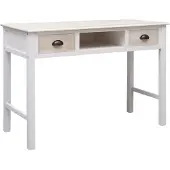 vidaXL Konsolbord 110x45x76 Cm Træ - hvid og træfarvet